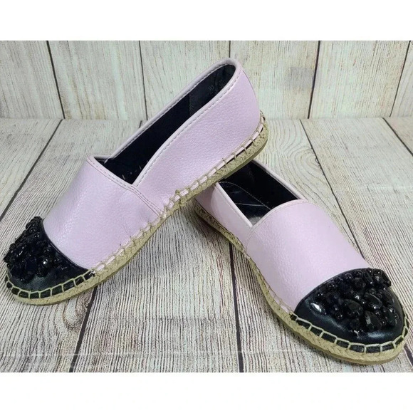 Circus By Sam Edelman Linda Espadrilles Women's US 7 Pink Black Rhinestones - Picture 2 of 10